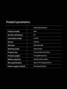 Lenovo Mysz bezprzewodowa, mysz z podwójnym trybem ładowania, połączenie 2,4 GHz/BT, ergonomiczna mysz gamingowa, materiał przyjazny dla skóry, wygodny uchwyt, wielofunkcyjna do biura, domu i gier, kompatybilna z wieloma urządzeniami, długa żywotność baterii