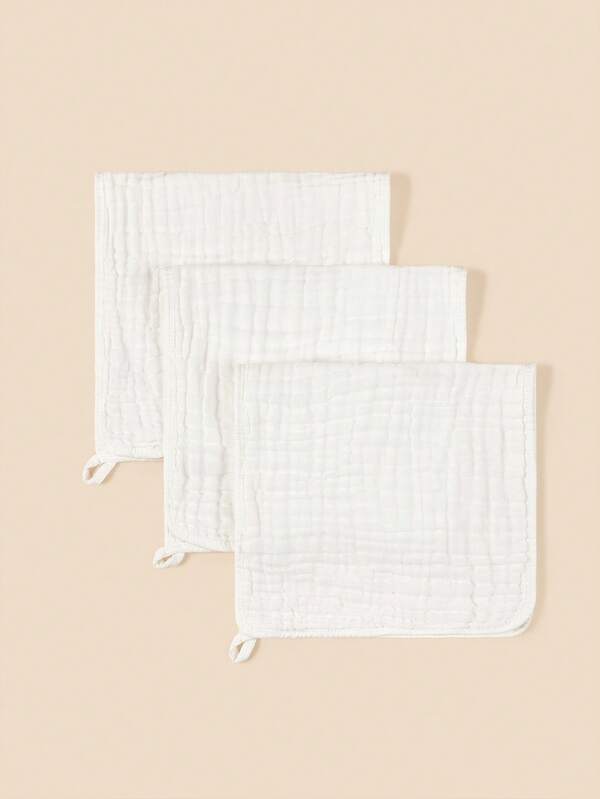 Newborn Burp Cloths (3 Packs): Multi-Purpose Towels For Burping, Feeding (As Bibs) And Bathing. Soft, Skin-Friendly, Essential For Daily Use, And Easy To Carry Outside.