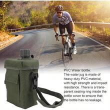 2L Water Bottle with Waist Carrying Bag Sports Leakproof PVC Water Jug Jug with Waist Carrying Bag for Outdoor Sports Travel Green one size - Verde - Ver 3