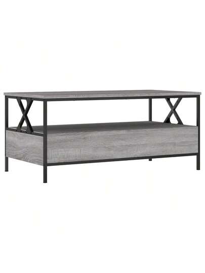 VidaXL Coffee Tafel 100x51x45 Cm Processed Wood Grijs Sonoma Oak view 8