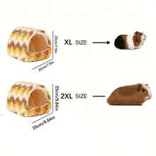 1 件随机颜色和款式小动物床，仓鼠窝，小动物隐藏床，适合兔子、龙猫