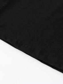 Playera navideña con copas de vino brillantes | Divertida, elegante y festiva para celebrar en Navidad - Negro - Ver 3