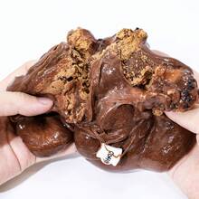 6oz DIY Clay Handmade Slime, Chocolate Bread Shaped, Soft Bubble Popping, Stretchable And Squeezable Stress Relief Toy - Chocolate Brown - View 3