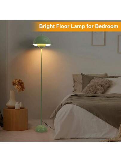 Alpinaluz Nordic Vloer Lamp Groen "Flowerpot" Inspiration Parabolic Base, E27 Socket Living Room, Dining Bedroom view 6