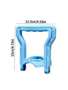 1 pieza Clip para asa de cubo, Herramienta portadora de tapa de botella de agua de cubo, Mecanismo de elevación de cubo, Soporte de plástico azul simple, Asa de botella de agua para el hogar, Tapa a prueba de fugas, Decoración, Herramienta dispensadora de agua para fiestas de Navidad/Halloween, Accesorios para botella de agua de oficina pequeña - Azul - Ver 5