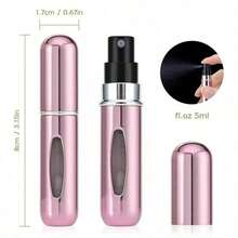 Portable Refillable Perfume Atomizer Bottle With Fine Mist Spray, Leak - Proof Travel - Size Fragrance Dispenser For On - The - Go Use - 粉色 - 查看 8