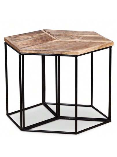 VidaXL Coffee Tafel 56x48x40 Cm Solid Mango Wood view 4