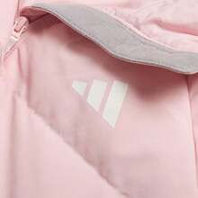 Adidas 80% Down W 3S MID D JKT, Loose Fit Long Casual Travel Jacket For Women KC2484 - Light Pink/Hanyu White - View 4