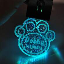 Customized LED Pet Collar For Dog And Cat, Laser Engraved Personalized Name Collar, Glow-In-The-Dark Waterproof Pet Collar, Adjustable High Visibility Color-Changing LED Dog Collar For Night Walking - Multicolor - View 14