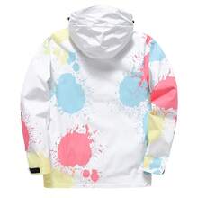 1 Pieza Chaqueta de snowboard colorida, a prueba de viento, impermeable, resistente al desgaste, transpirable, ligera y cálida, adecuada para equipos de esquí individuales y dobles (accesorios no incluidos) Conjuntos de esquí - Multicolor - Ver 2