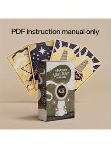 Large 4.72X2.76inch Instant Light Tarot Cards, 78 Cards For Fortune-Telling And Divination, Suitable For Family Gatherings And Board Games, Includes A Manual For Fortune-Telling Card Games.(Includes Paper Instruction Manual) - màu xanh lá - Xem 3