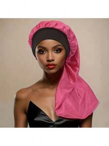 1 pieza Gorro de dormir de satén para mujeres, envoltorio de pelo largo, turbante de pelo extra grande, adecuado para cabello liso, rizado, trenzas y coletas, ideal para el hogar, dormir, maquillaje, unisex, gran regalo para mujeres