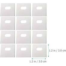 Pesta? as de Reparacin Vertical de 60 Piezas de Reparacin Vertical de Fijacin de Fijacin de Ciegos para Reparar Persianas de Ventana Listones - Blanco - Ver 4