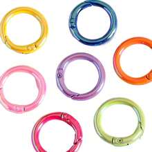 5pcs Colorful 25mm Spring Keychain In Colors - Perfect For DIY Crafts, Bag Charms & More