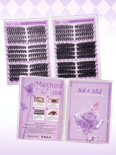 424PCS 30A+40A+50A+60A+80A+100A Of Artificial Mink Personal Eyelash Extensions, A Makeup Tool For DIY Personal Eyelashes. Natural Eyelashes Suitable For DIY Beginners, Reusable Faux Leather Eyelash Bundles For Daily Shopping, Dates, Reusable Fluffy And Reusable False Eyelashes DIY Easy Makeup Eyelashes , DIY Segment Eyelashes,Thick & Dramatic Lashes, Segment Lashes