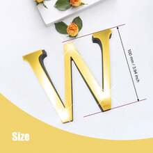 1个定制镜面地址牌，家居装饰自粘亚克力数字字母，带1厘米海绵底座，10厘米防水门牌，适用于DIY门牌号码、酒店房间、办公室门牌展示，撕开后呈现光泽效果，现代奢华风格。