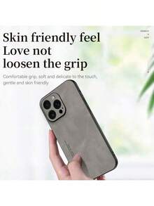 时尚奢华商务PU仿皮保护套，兼容 16/15PROMAX/7/8/SE2/14/13/12/11/PROMAX/XSMAX，兼容三星Galaxy S25/S24/S23/S22/S21/S20/A14/A24/A25/A34/A35/A55，Redmi Note 13 Pro 4G/12/11pro，OPPO Reno。 - 灰色 - 查看 3