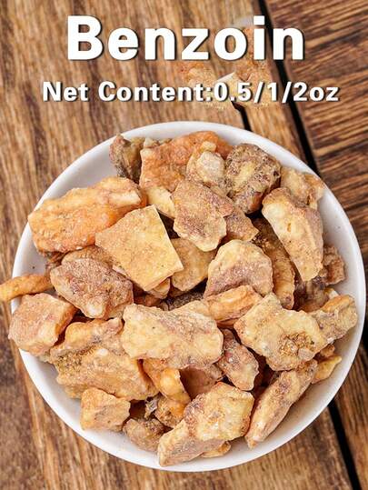 0,5 Oz 1 Oz 2 Oz Benjuí natural auténtico, limpio y puro, aroma rico y elegante, sin humo ni asfixia, fragancia rica y duradera, aromaterapia, purifica el aire, ayuda a dormir, calma la mente, ideal para regalar a amigos y familiares, adecuado para interiores del hogar