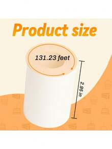 2.95 Inch X 131.23 Ft Baking Parchment Paper Roll, Cake Mold Lining, Essential Baking Tool & Kitchen Accessory, Heat-Resistant Strips Fit Round Cake Molds, Springform Cheesecake Pans, Professional Baking Paper For Perfect Baking Results - White - View 3