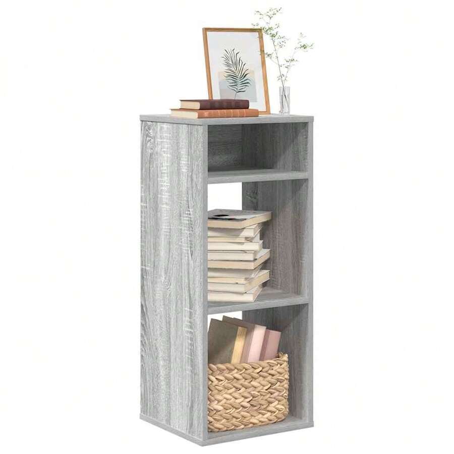 vidaXL Bücherregal Grau Sonoma 34x31x80 Cm Holzwerkstoff - Grey - View 1