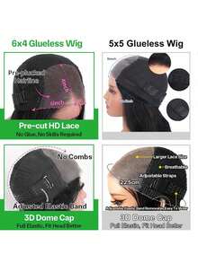 bling hair Deep Wave 13x4 13x6 Transparent Lace Front Wig 30 32 Inch Wear And Go 13x4 13x6 Lace Frontal Drawstring Glueless Wig 200% Density 34 36 Inch 5x5 6x4 9x6 Pre Plucked Pre Cut Lace Front Glueless Wigs For Women Natural Black Glueless Wig - Natural Black - 查看 10