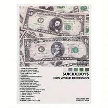 لوحة كانفاس لغلاف ألبوم "الاكتئاب في العالم الجديد" ل- "سويسايد " ، فن الحائط للغرفة والمعيشة وأكثر من ذلك ، فكرة هدية مثالية ، فن الحائط على كانفاس ، ملصقات للغرفة ، ديكور المنزل ، ديكور الغرفة الجمالي ، مستلزمات ديكور الغرفة. إطار اختياري ، ديكور الغرفة.