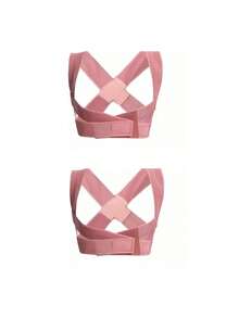 1pc/2pcs Updated Posture Corrector For Men & Women, Size Runs Small, Consider Ordering One Size Up For Loose Fit, Adjustable Upper Back Support For Clavicle And Neck/Shoulder Upright Comfort (Pink) Posture Corrector For Men & Women, Body Health Fixation Upper Back Support Clavicle Back And Shoulder Under Clothes, Black