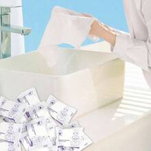 Toalla comprimida desechable extragrande de 23x 12 pulgadas, paquete de 16 toallas de viaje expandibles a granel para camping, senderismo, gimnasio, cara y cuerpo, ligera, porttil, reutilizable - blanco - Ver 3