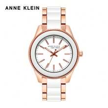 ANNE KLEIN White Dial Rose Gold Watch For Women, Stainless Steel And Plastic Adjustable Band, Luminous Hands, Perfect Casual Dress Watch - one-size - View 2