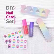 1 Set Girls Makeup Kit, Princess Makeup Bag Gift Box, Dress Up Accessories Set, Kids Performance Makeup Set, Vanity Playset Including Lipstick, Eyeshadow, Blush - Multicolor - View 9
