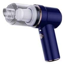 YUQING.FC. Aspiradora De Mano Para Coche Multifuncion 5 In1 Recargable aspiradora mano coche multifuncion 5 en 1 recargable succion potente accesorios boquilla estrecha cepillo filtro lavable bateria litio cable USB para carga facil limpieza interior vehiculo hogar oficinas y zonas de dificil acceso - Azul - Ver 3