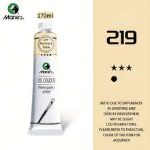 Marie's Oil Paints Premium 170ml (5.95-Oz) Tube, Titanium White, Professional All Colors, Oil Drawing Pigments For Canvas Painting, Artist Quality, Good Coverage, Excellent Tinting Strength, Ideal For Artist Beginner Adult Classroom Student - one-size - View 29