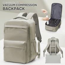 Vakuum-Kompression Rucksack - Nylon, für Herren Großraum-Reiserucksack, multifunktionaler Gepäckaufbewahrungsrucksack, leicht & wasserbeständig - perfekt für Reisen, Wandern, Camping & Outdoor-Abenteuer, Mehrzweck-Vakuum-Aufbewahrungsrucksack für Studenten, Schultasche für Schüler und Studenten, Reisetasche