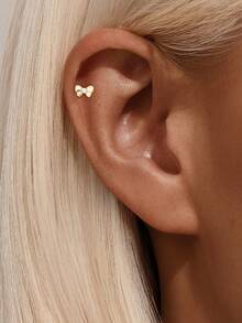 1Pc Butterfly 925 Sterling Silver Earring For Women Romantic Stud Earring Fine Jewelry Suitable For Party Christmas Gift Fine Jewelry