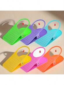 1pc Creative Large Desktop Cup Holder, Plastic Clip-On Office Side Table Mug Stand