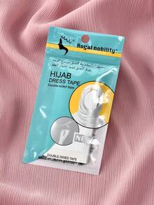 1pack Hijab Tape, Invisible Anti-Slip Adhesive Tape For Headscarf Fashionable Brooch