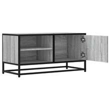 vidaXL TV-Schrank Grau Sonoma 80x34,5x40 cm Holzwerkstoff und Metall