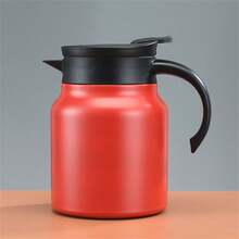 Simple Stainless Steel Tea Pot 1000ml Large Capacity Stewing Teapot Coffee Pot For Office Use