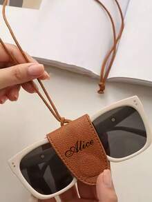 Bolso de hombro de ante de gran capacidad, personalización personalizada con bordado de nombre, bolso exclusivo para ti, bolso casual vintage de ante, bolso colgante de cuello para almacenamiento de gafas a juego en marrón, bolso hobo de ante, bolso de mano de ante para mujer, bolso de ante marrón - Multicolor - Ver 6