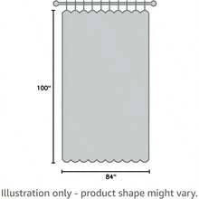 Barrow - Panel de Cortina Deslizante para Puerta de Patio, con Ojales, 84 Pulgadas, Color Rosa Rubor - Rosa pálido - Ver 7