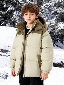 Tween Boy Casual Thermal Lined Padded Coat, Winter