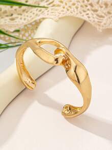 1pc Punk Style Geometric Necklace, Clavicle Chain For Women, Suitable For Daily Wear And Valentine's Day Gift - Silver - View 4