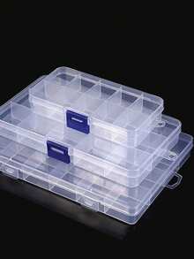 1 cutie de depozitare cu compartiment pentru obiecte mici, multifuncțională, impermeabilă, detașabilă; potrivită pentru depozitarea bijuteriilor, accesoriilor pentru unghii, șuruburilor și uneltelor, separatorul poate fi dezasamblat și asamblat după bunul plac. Folosită pentru depozitarea cerceilor, inelelor, bijuteriilor, accesoriilor pentru unghii, decorarea și depozitarea bijuteriilor. Cadouri pentru fete, soare, călătorii, răcoare, înapoi la școală.