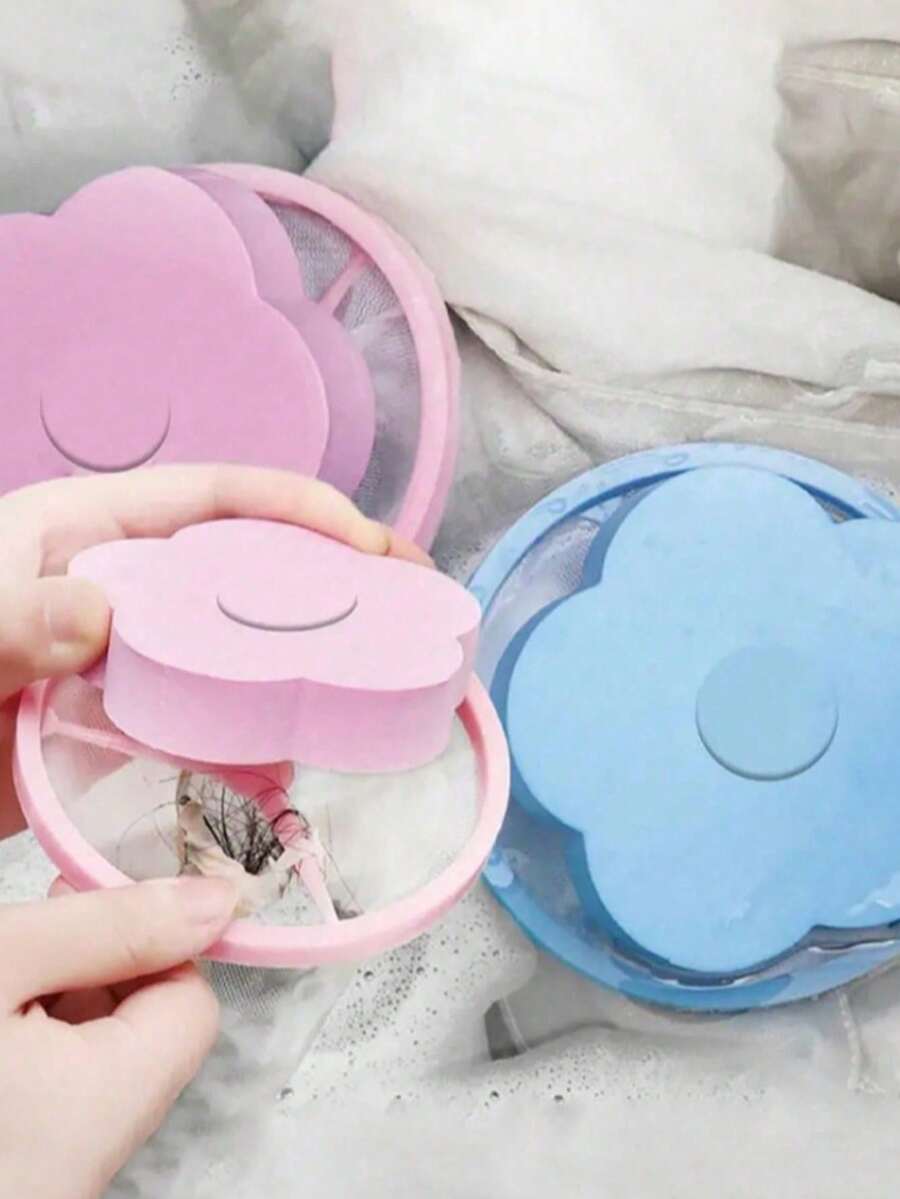 1/3Pcs, Laundry Balls, Plastic Filter Hair Remover, Washing Machine Cleaning Ball, Dirty Fiber Collector Filter Laundry Ball, Disc Type Hair Catcher, Laundry Products, Washing Machine Hair Filter Magic Device, Filter Mesh Bag, Universal Household Garbage Leakage Screen Drum Anti Sticking Suction Hair Remover To Remove Cat Hair, Dog Hair, Pet Hair