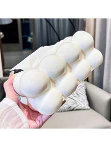 1PC Elegant European Cloud Tissue Box Spring - Smooth Surface, Suitable For Bathroom Decoration, Christmas/Halloween Gift Decoration, Living Room, Home, Kitchen, Office, Decorative Storage, Creative Desktop Decoration, Creative Bubble Square Tissue Box Cover Holder For Bathroom Vanity, Dressing Table And Car, Home Decoration Accessories, Decorative Box,Women Wedding Gift,Summer Travel Holiday Festival Must-Have - 彩色 - 查看 2