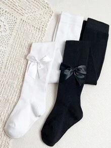 2 piezas Mallas decoradas con lazo para bebé niña - Multicolor - Ver 7