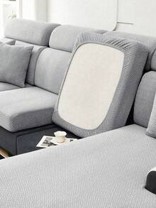 1 buc. Husă de pernă pentru canapea din pluș, culoare solidă, husă de canapea din catifea elastică minimalistă modernă, potrivită pentru uz casnic în sufragerie