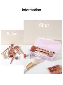 SHEIN 1pc Random Portable Makeup Brush Storage Box,Room,Home,Bedroom,Bathroom,House,Pink Room,Living Room Decor,Travel Stuff,Gift Bag,Gifts For Mom,Dad,Men,Friends,Teacher,Birthday,Wedding,Desk,Shelves,Accessories,Gift Boxes,Funny Gift,Storage,Makeup Brush Holder Bag,Room Decor, Bags,Makeup Bag,Vanity,Travel,Make Up Bag,Travel Essentials,Organizer,Storage,Travel Essential,Makeup Organizer,Makeup Bags,Make Up Organizer,Organiser,Toiletry Bag,Desk Organiser,Cosmetic Bag,Makeup Pouch,Make Up Organize,Vanity Accessories,Make Up Pouch,Make Up Bags,Jewellery Box,Pouch,Makeup Brush Holder,Brush Holder,Perfume Organiser,Pouch Bag