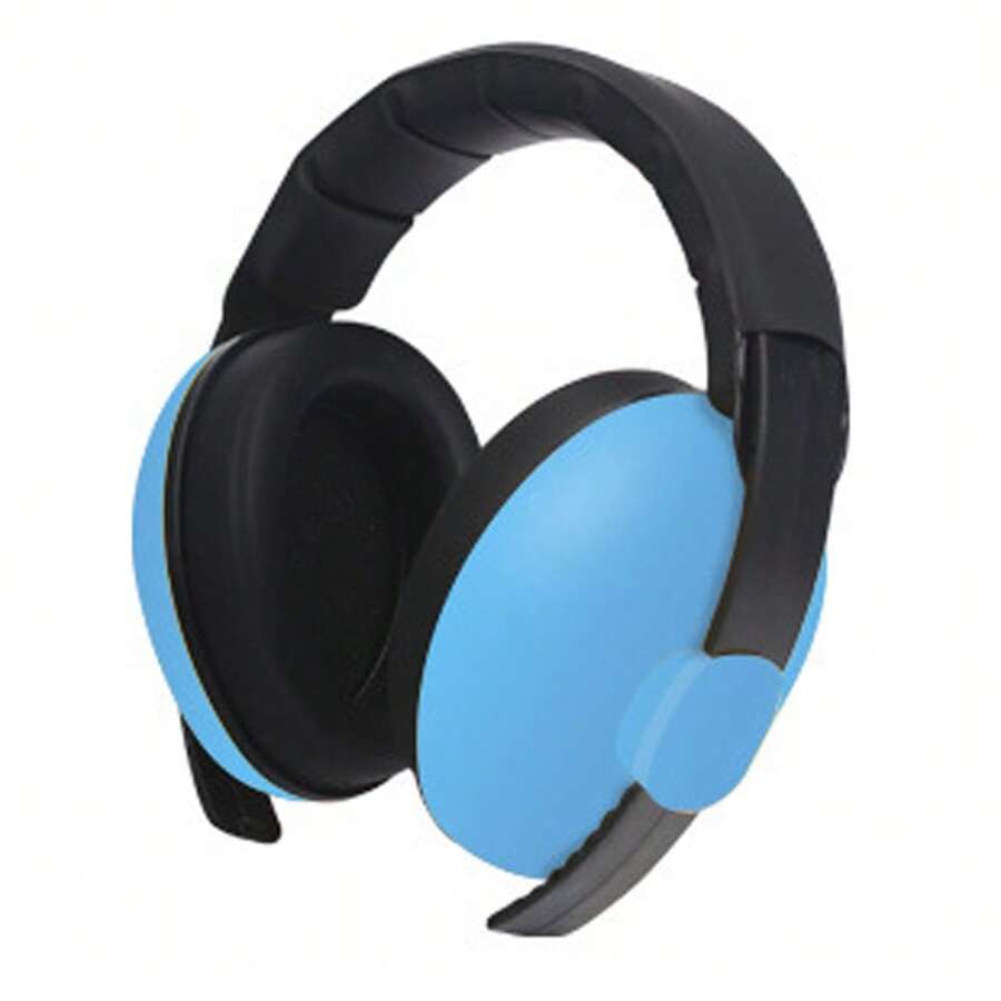 1pc Blue Noise-Proof Baby Ear Muffs, Suitable For 0-3 Years Old Children