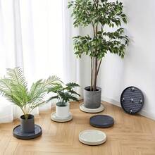 1 صينية زراعية مع عجلات مخفية - تصميم قابل للتحريك بعجلات غير مرئية، تعمل أيضًا كوعاء لأصيص النبات، خاصة لحوامل النبات وعربات الأصص - متعدد الألوان - مشاهدة 4